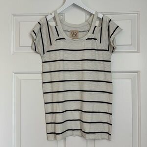 Chaser Striped Short Sleeve Top XS